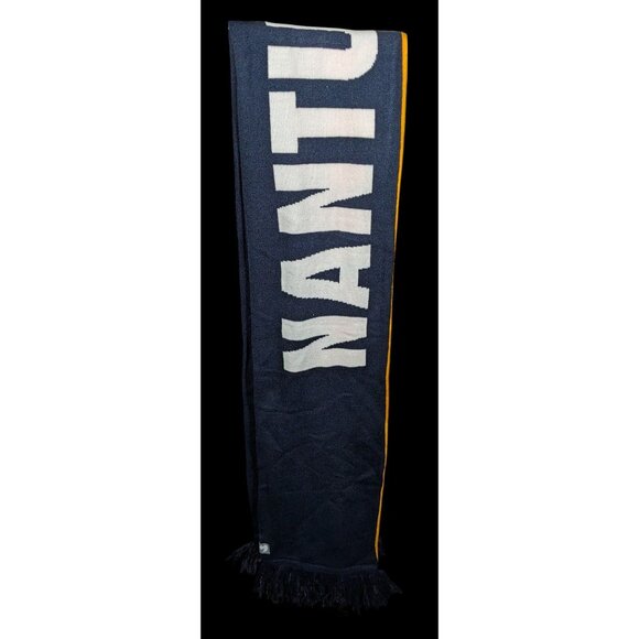 Town Pool Nantucket Navy And Striped Reversible Winter Scarf - Picture 4 of 9